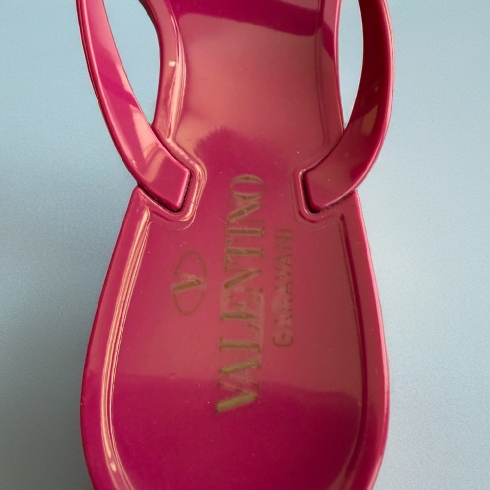 Valentino Rockstud Thongs Sandals Pink - Picture 6 of 14